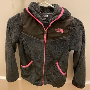 North Face girls fleece jacket size small (7-8)